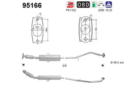 Catalytic Converter Toyota VERSO