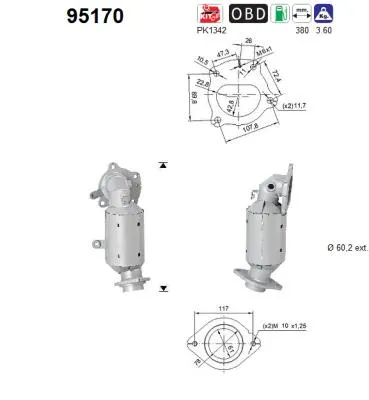 Catalytic Converter Toyota AURIS · Toyota AURIS Estate · Toyota C-HR