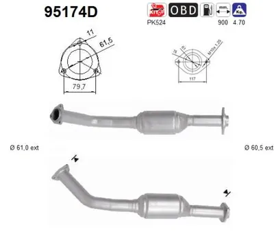 Catalytic Converter Toyota LAND CRUISER PRADO · Toyota LAND CRUISER VAN
