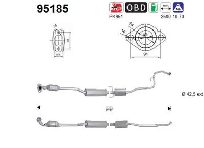 Catalytic Converter Toyota YARIS · Toyota YARIS Hatchback Van