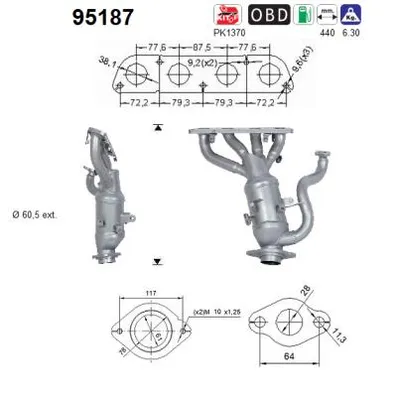 Catalytic Converter Toyota C-HR · Toyota COROLLA Saloon · Toyota C-HR VAN