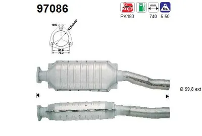 Catalytic Converter Volvo 740 Kombi · Volvo 940 Kombi · Volvo 940 II