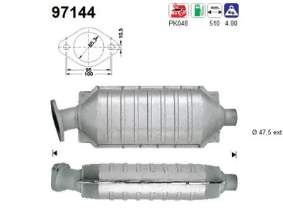 Catalytic Converter Volvo S40 I · Volvo V40 Estate