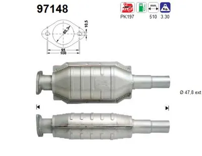 Catalytic Converter Volvo S40 I · Volvo V40 Estate
