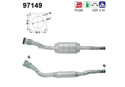 Catalytic Converter Volvo 850 · Volvo 850 Estate · Volvo S70
