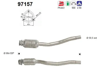 Catalytic Converter Volvo 240 · Volvo 240 Kombi