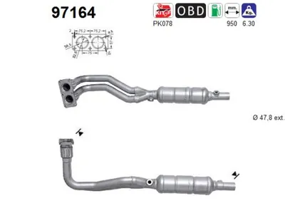 Catalytic Converter Volvo S40 I · Volvo V40 Estate