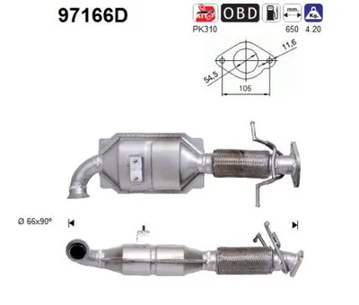 Catalytic Converter Volvo S40 II · Volvo V50 · Volvo C30