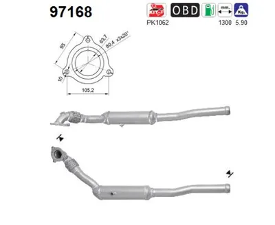 Catalytic Converter Volvo C70 I Convertible