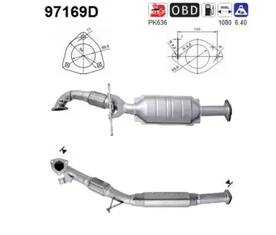 Catalytic Converter Volvo XC90 I