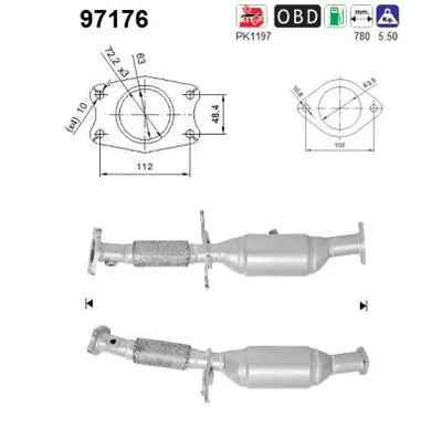Catalytic Converter Volvo S40 II · Volvo V50 · Volvo C70 II Convertible