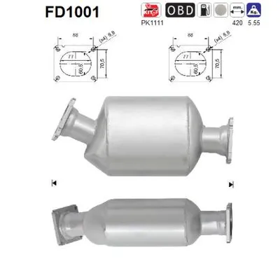 Soot/Particulate Filter, exhaust system Bmw 7 · Bmw 5 · Bmw X5