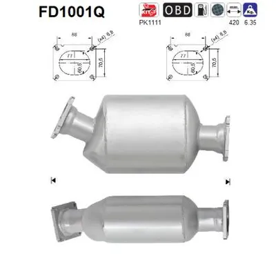 Soot/Particulate Filter, exhaust system Bmw 7 · Bmw 5 · Bmw X5