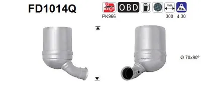 Soot/Particulate Filter, exhaust system Peugeot PARTNER Platform/Chassis · Citroën XSARA PICASSO · Peugeot 407