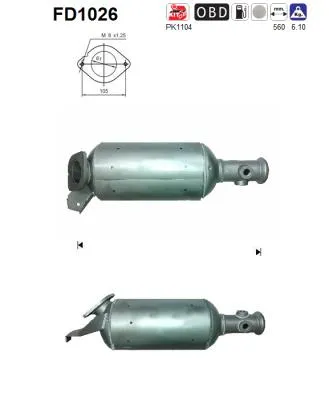Soot/Particulate Filter, exhaust system Nissan INTERSTAR Bus · Nissan INTERSTAR Van · Renault MASTER II Bus