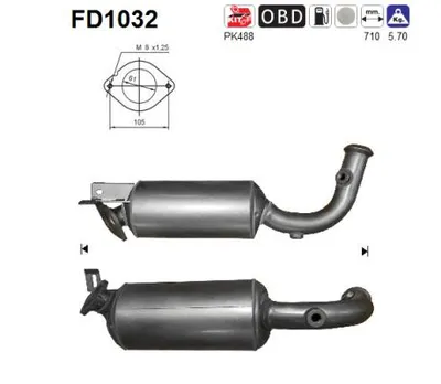 Soot/Particulate Filter, exhaust system Renault TRAFIC II Bus · Renault TRAFIC II Van · Renault TRAFIC II Platform/Chassis