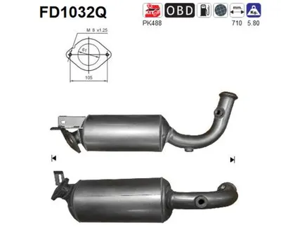 Soot/Particulate Filter, exhaust system Renault TRAFIC II Bus · Renault TRAFIC II Van · Renault TRAFIC II Platform/Chassis