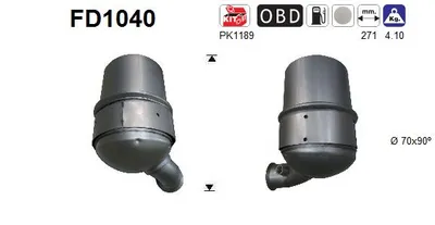 Soot/Particulate Filter, exhaust system Citroën C4 II · Peugeot 508 I · Peugeot 508 SW I