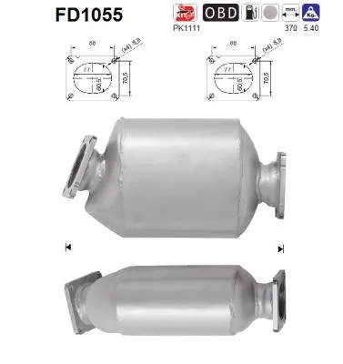 Soot/Particulate Filter, exhaust system Bmw X3 · Bmw 5 · Bmw 5 Touring
