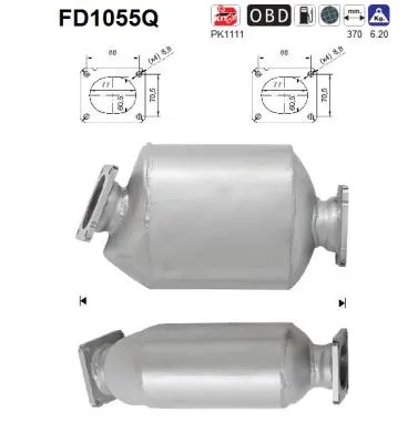 Soot/Particulate Filter, exhaust system Bmw X3 · Bmw 5 · Bmw 5 Touring