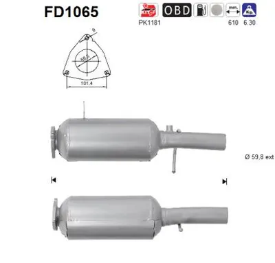 Soot/Particulate Filter, exhaust system Land Rover RANGE ROVER EVOQUE · Land Rover RANGE ROVER EVOQUE VAN