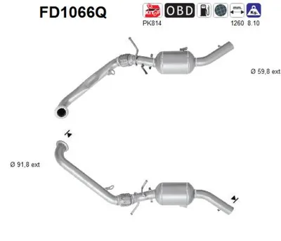 Soot/Particulate Filter, exhaust system Mercedes-Benz A-CLASS · Mercedes-Benz B-CLASS Sports Tourer