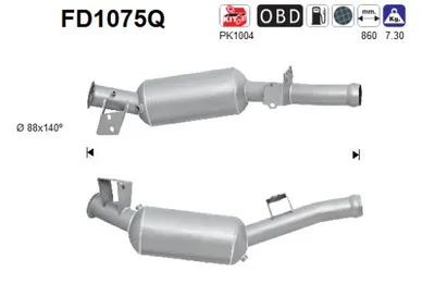 Soot/Particulate Filter, exhaust system Mercedes-Benz M-CLASS · Mercedes-Benz GL-CLASS