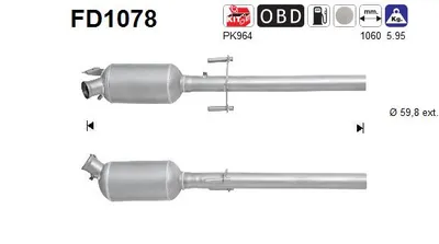 Soot/Particulate Filter, exhaust system Mercedes-Benz VIANO · Mercedes-Benz VITO / MIXTO Van · Mercedes-Benz VITO Bus