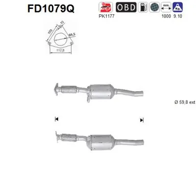 Soot/Particulate Filter, exhaust system Renault LATITUDE