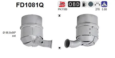 Soot/Particulate Filter, exhaust system Peugeot EXPERT TEPEE · Peugeot EXPERT Van · Peugeot EXPERT Platform/Chassis