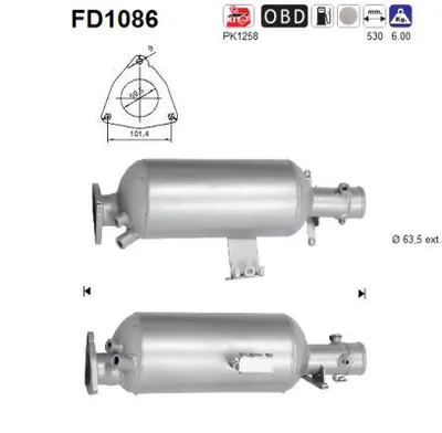 Soot/Particulate Filter, exhaust system Land Rover DISCOVERY IV · Land Rover RANGE ROVER SPORT I · Land Rover DISCOVERY IV VAN