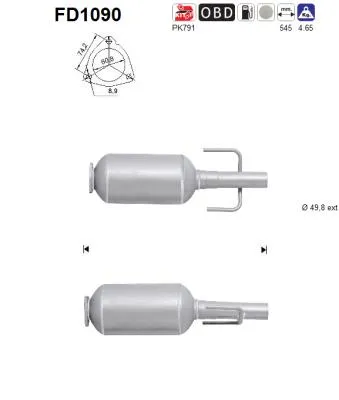 Soot/Particulate Filter, exhaust system Opel ASTRA H Estate Van · Opel ASTRA H · Vauxhall ASTRA Mk V