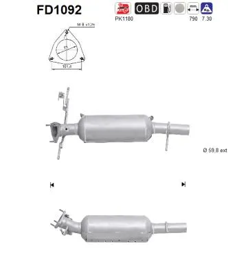 Soot/Particulate Filter, exhaust system Land Rover FREELANDER 2 · Land Rover FREELANDER 2 VAN
