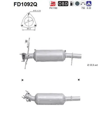 Soot/Particulate Filter, exhaust system Land Rover FREELANDER 2 · Land Rover FREELANDER 2 VAN