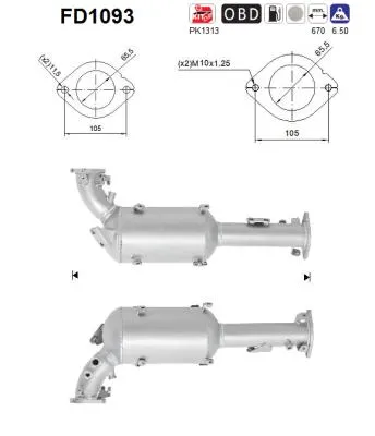 Soot/Particulate Filter, exhaust system Nissan NAVARA NP300 · Nissan PATHFINDER III · Nissan NAVARA NP300 Platform/Chassis