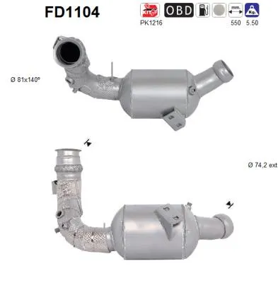 Soot/Particulate Filter, exhaust system Mercedes-Benz CLS · Mercedes-Benz E-CLASS · Mercedes-Benz C-CLASS