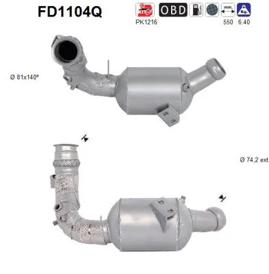 Soot/Particulate Filter, exhaust system Mercedes-Benz CLS · Mercedes-Benz E-CLASS · Mercedes-Benz C-CLASS