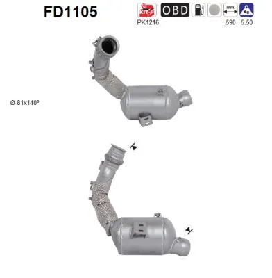 Soot/Particulate Filter, exhaust system Mercedes-Benz C-CLASS · Mercedes-Benz E-CLASS · Mercedes-Benz E-CLASS T-Model