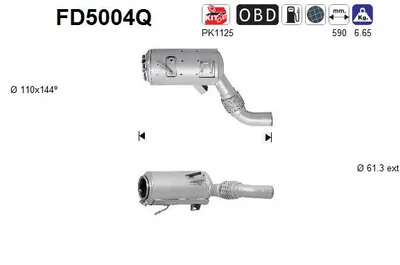 Soot/Particulate Filter, exhaust system Bmw X3 · Bmw 3 · Bmw 3 Touring