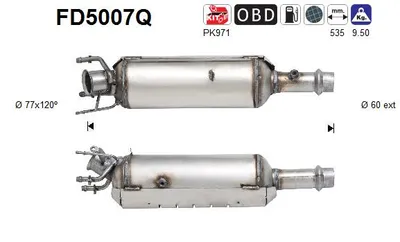 Soot/Particulate Filter, exhaust system Peugeot 307 · Peugeot 307 SW · Peugeot 307 Break