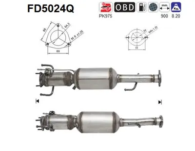Soot/Particulate Filter, exhaust system Alfa Romeo 147 · Alfa Romeo GT