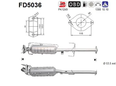 Soot/Particulate Filter, exhaust system Mazda 6 Saloon · Mazda 6 Hatchback · Mazda 6 Estate