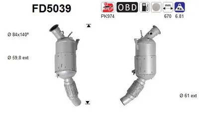 Soot/Particulate Filter, exhaust system Bmw 3 · Bmw 1 · Bmw 3 Touring