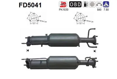 Soot/Particulate Filter, exhaust system Chevrolet CAPTIVA · Opel ANTARA A · Vauxhall ANTARA A