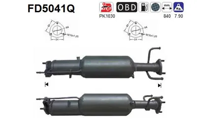 Soot/Particulate Filter, exhaust system Chevrolet CAPTIVA · Opel ANTARA A · Vauxhall ANTARA A