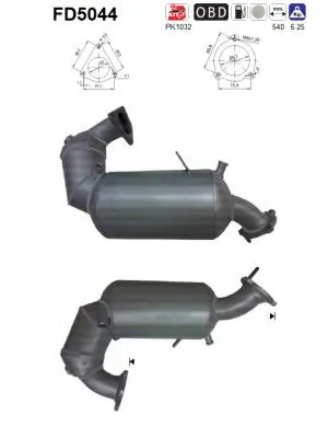 Soot/Particulate Filter, exhaust system Audi A5 · Audi A4 B8 · Audi A4 B8 Avant