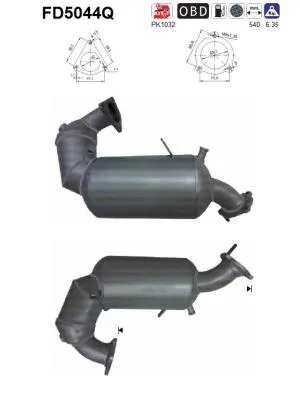 Soot/Particulate Filter, exhaust system Audi A5 · Audi A4 B8 · Audi A4 B8 Avant