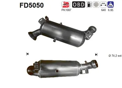 Soot/Particulate Filter, exhaust system Mercedes-Benz E-CLASS T-Model · Mercedes-Benz E-CLASS