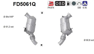 Soot/Particulate Filter, exhaust system Bmw 3 · Bmw 3 Touring