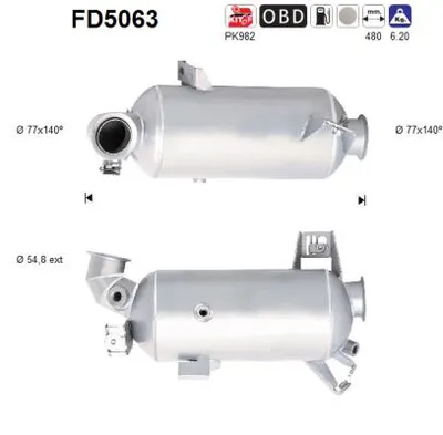 Soot/Particulate Filter, exhaust system Vw TRANSPORTER T5 Bus · Vw TRANSPORTER T5 Van · Vw TRANSPORTER T5 Platform/Chassis (7JD, 7JE, 7JL, 7JY, 7JZ, 7F